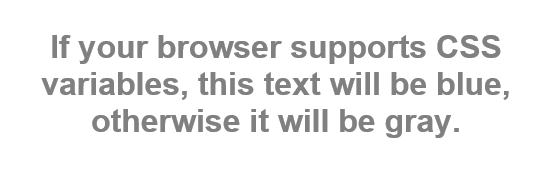 Как приведенный выше код отображается в IE11, браузере без поддержки переменных CSS.