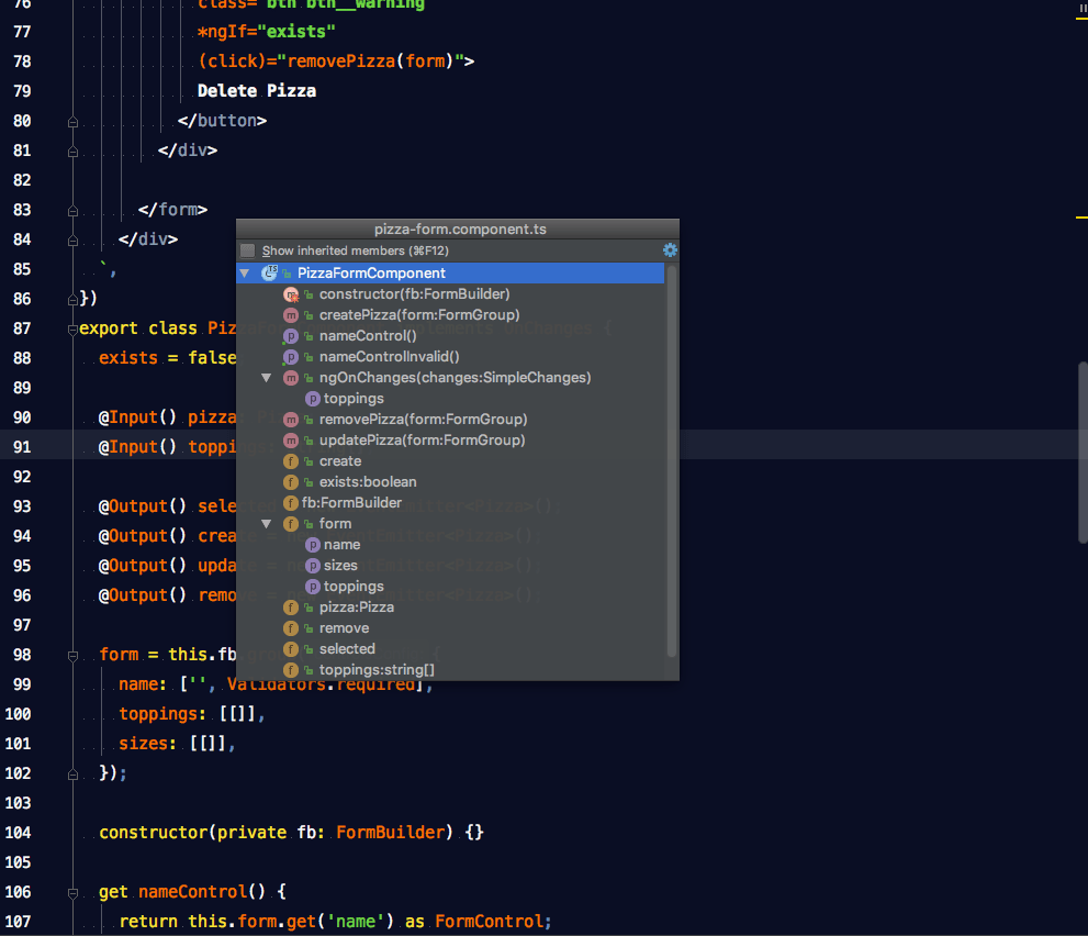 WebStorm и Angular: навигация с использованием хлебных крошек