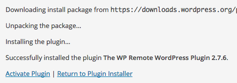 WP Remote установлен