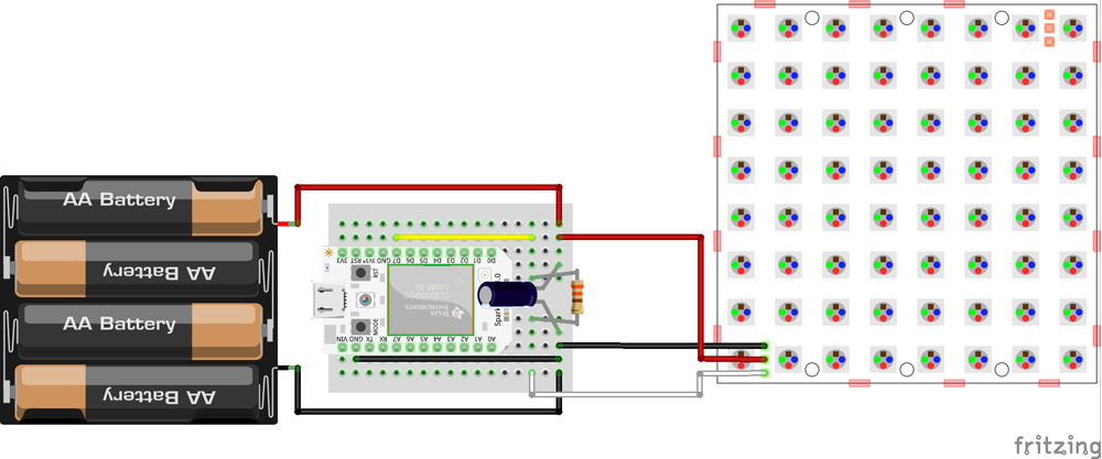 Эскиз частиц и NeoPixels