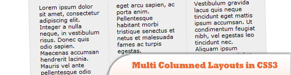 Многостолбцовые макеты в CSS3