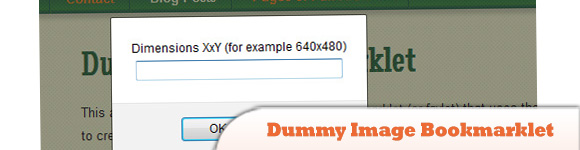 Dummy Image Bookmarklet