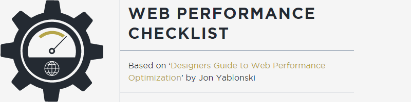 Контрольный список оптимизации веб-производительности дизайнера