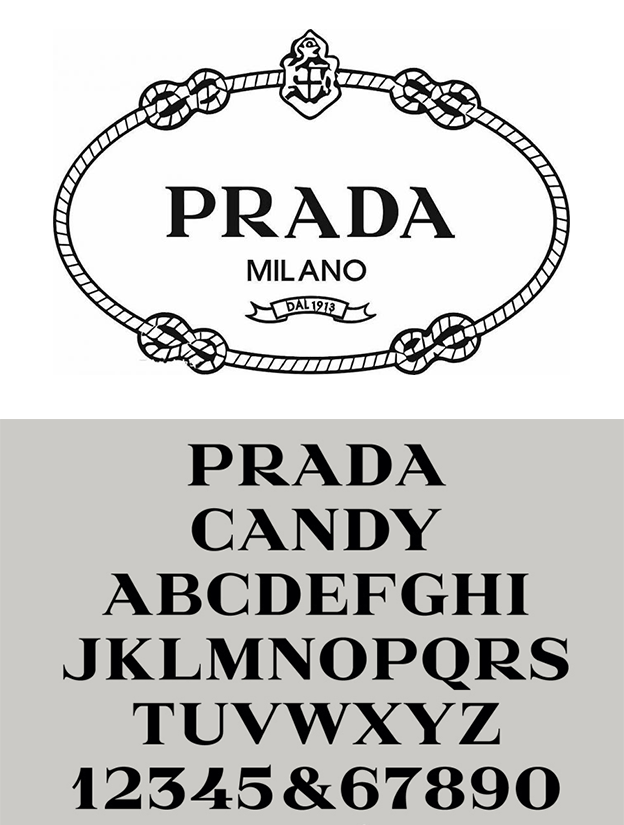 Шрифт Prada