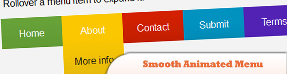 Сделать гладкое анимированное меню с помощью jQuery