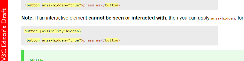 Примечания по использованию ARIA в HTML