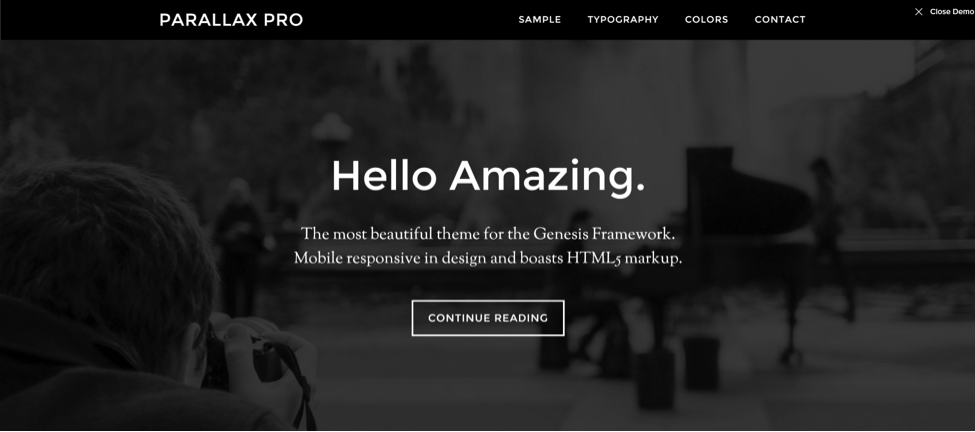 Genesis Parallax Pro Theme