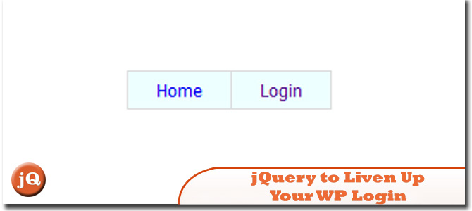JQuery оживить ваш вход в WordPress