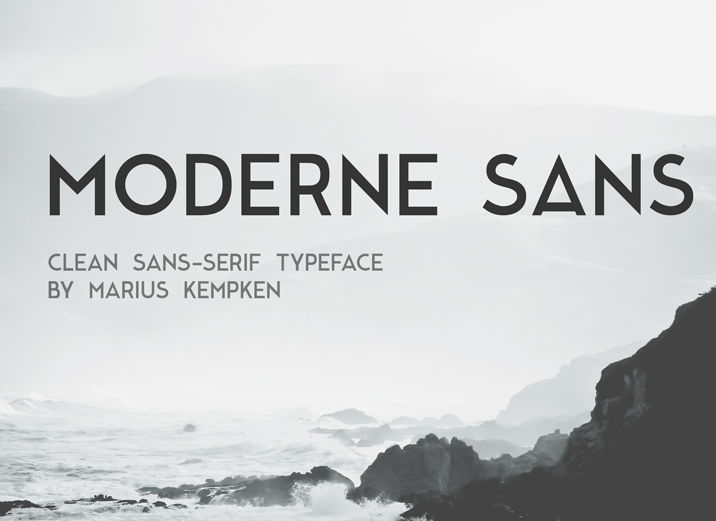 Шрифт: Moderne Sans