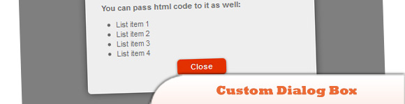 Красиво выглядящее настраиваемое диалоговое окно с jQuery и CSS3