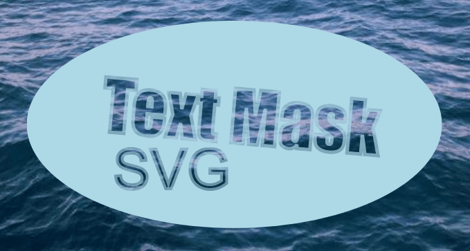 Пример маскировки с текстом SVG.