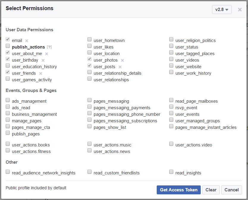 Graph API Permissions