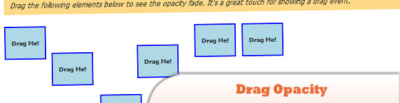 MooTools Drag Opacity