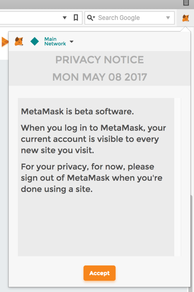 MetaMask beta