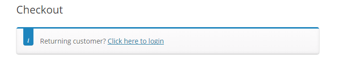 WooCommerce Checkout сообщение для входа