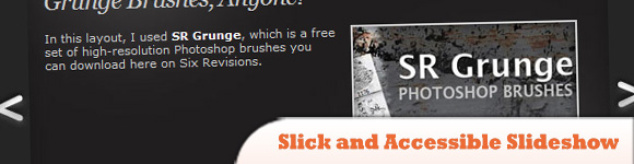 Slic and Accessible Slideshow Использование jQuery