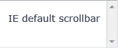 IE текстовая полоса прокрутки