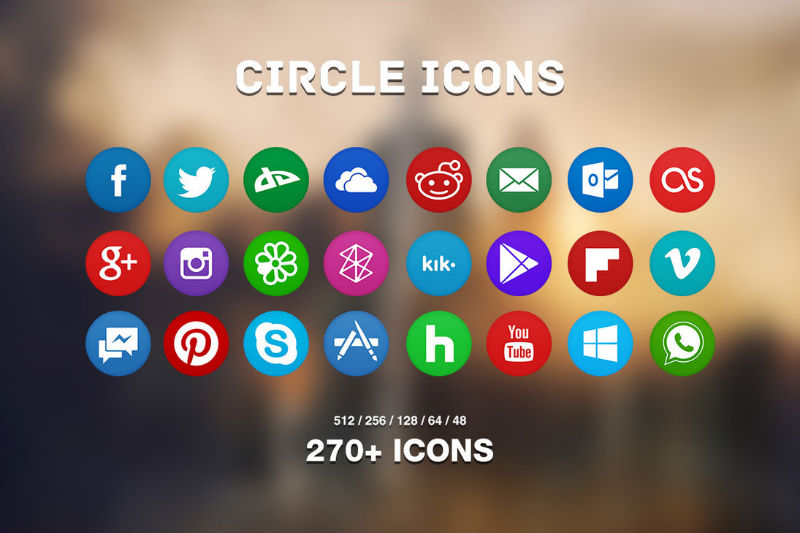 Социальный - 02 - circle_icons_pack