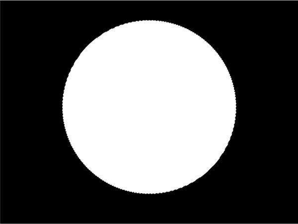 Black Background White Circle