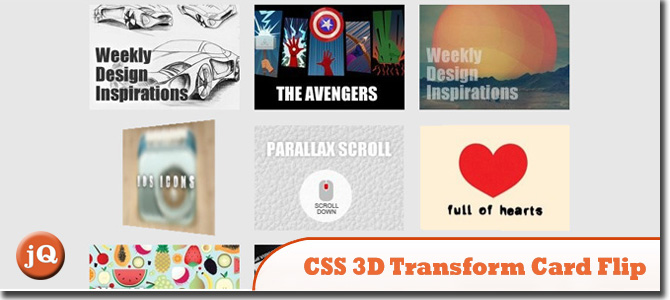 CSS 3D-карта флип-карт