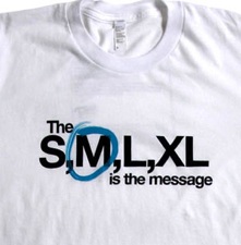 S, M, L, XL - это сообщение.