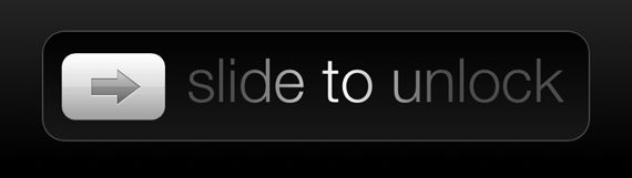 iPhone: слайд для разблокировки интерфейса