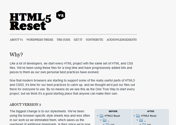 HTML5 Reset