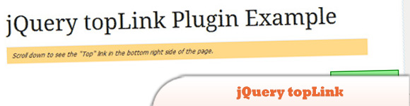 Плагин jQuery topLink