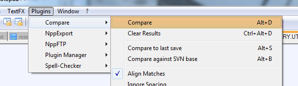 notepadplus-quick-compare