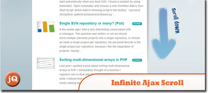 Бесконечный свиток Ajax