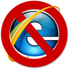 Прекратить использование IE