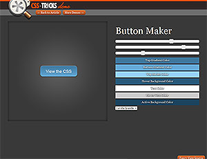 Скриншот CSS Tricks Button Maker