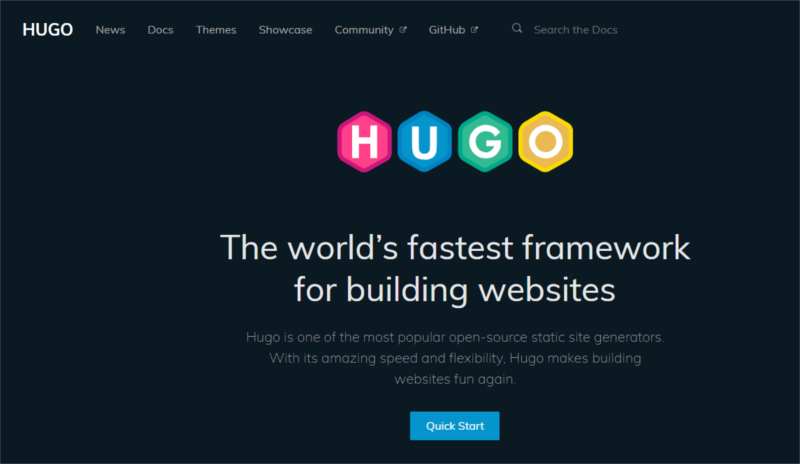 Hugo - генераторы статического сайта