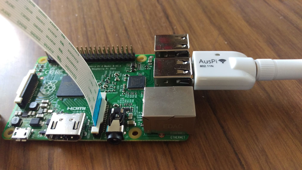 Raspberry Pi камера подключена