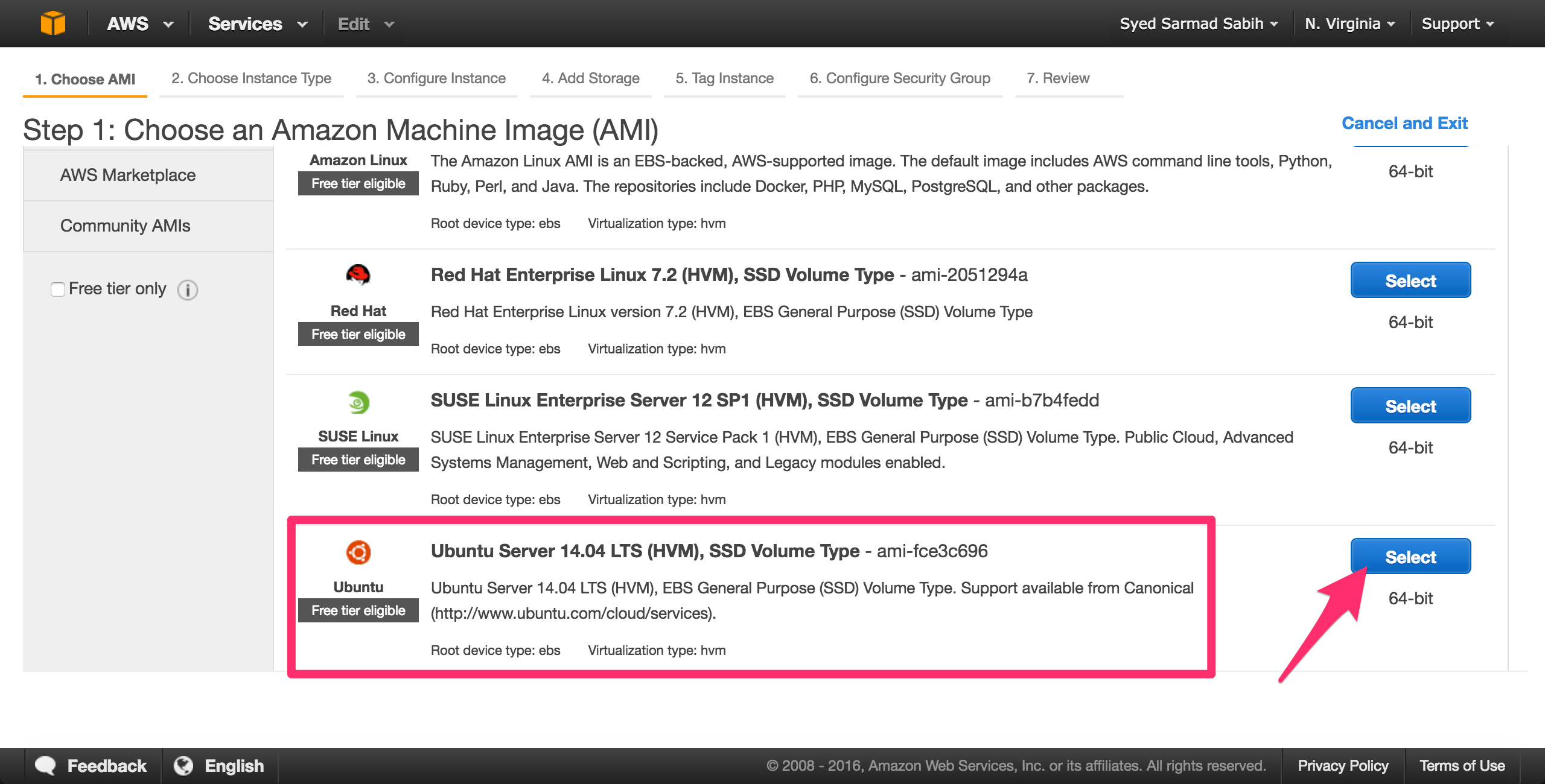 AWS-EC2-ами выбор