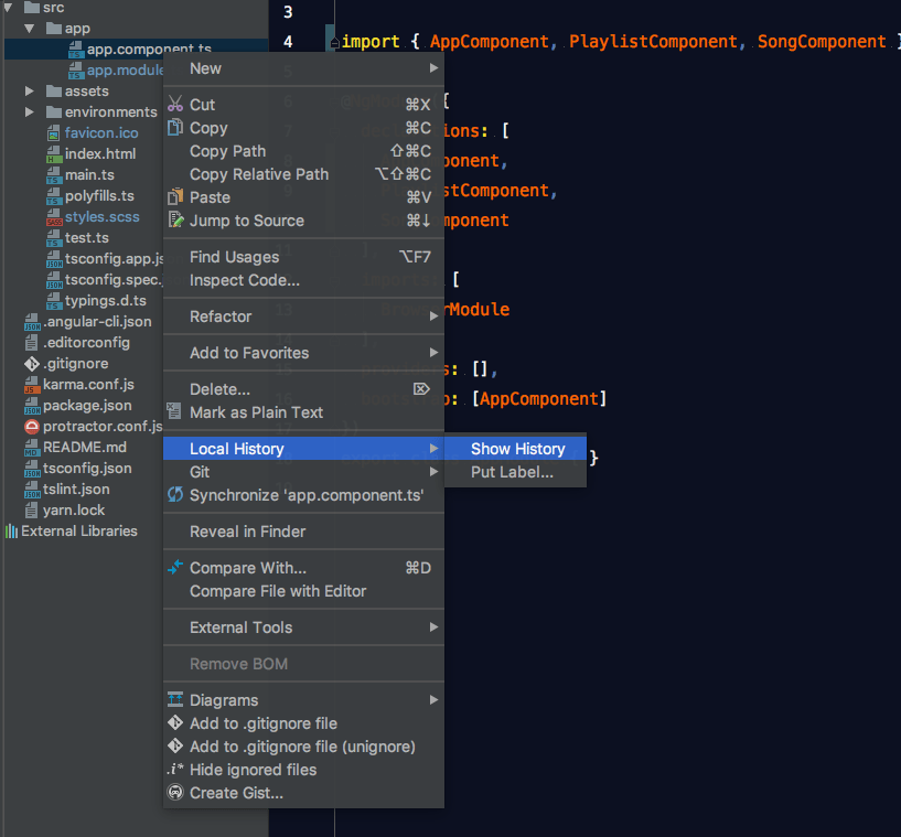 WebStorm и Angular: путешествие во времени