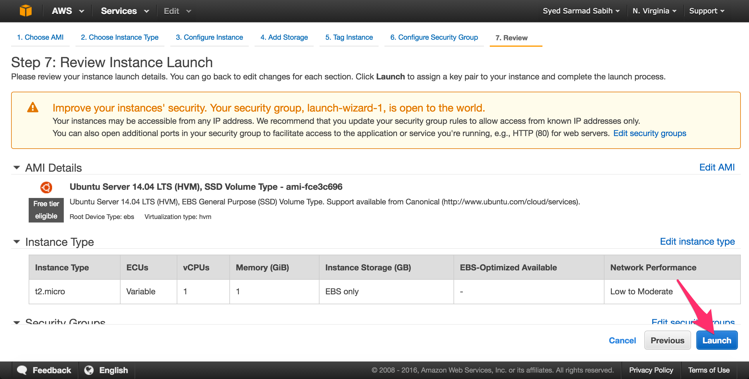 AWS-ec2-обзор-экземпляр запуск