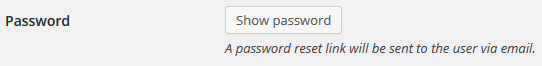 Сброс пароля нового пользователя