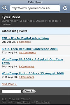 WordPress MobilePress