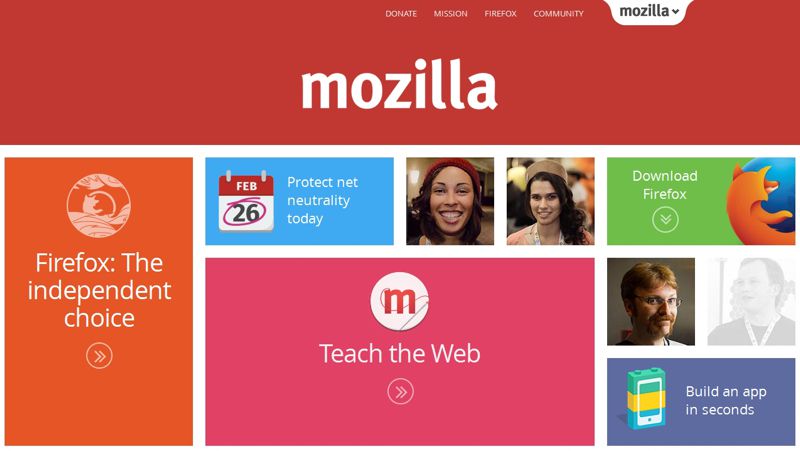 Открывает sans на Mozilla.com