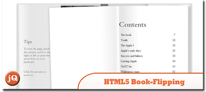 HTML5 Book-Flipping