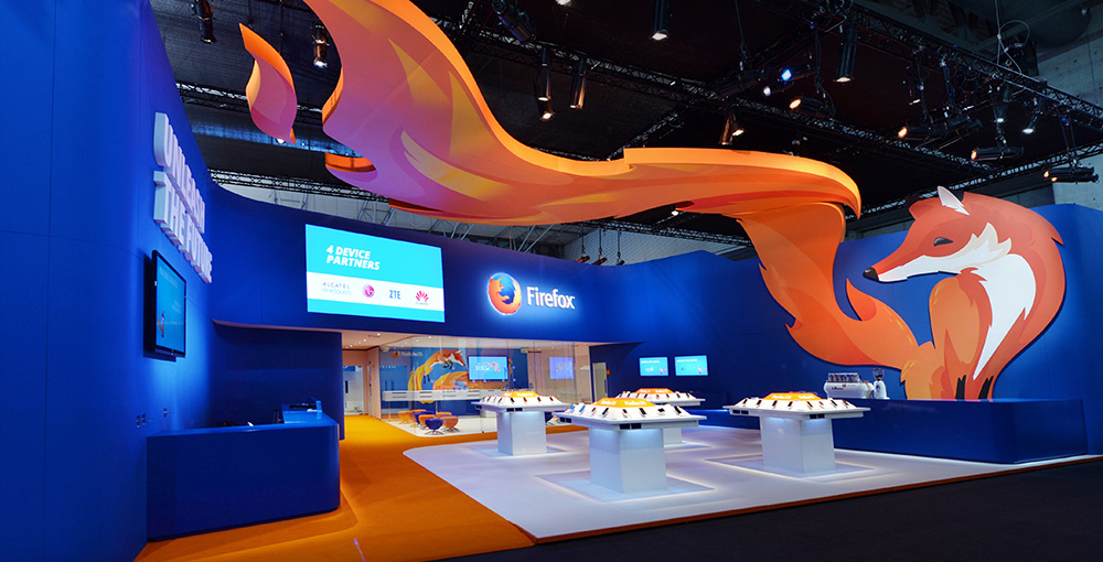 Стенд Firefox на MWC 2014