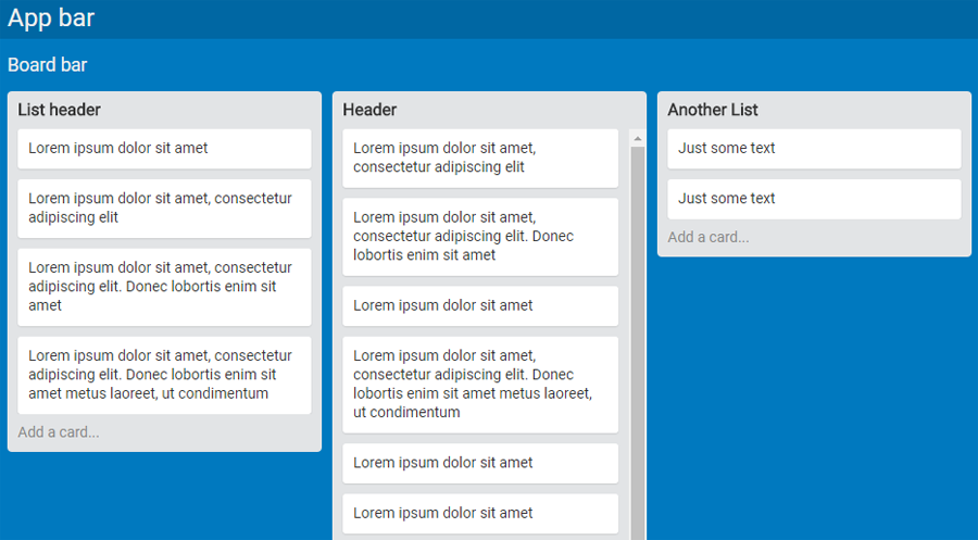 Экран Trello