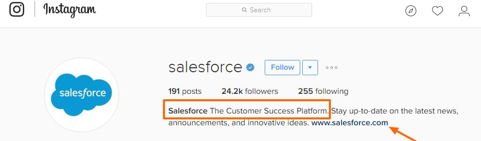 Salesforce в Instagram