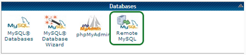 Удаленный MySQL в cPanel