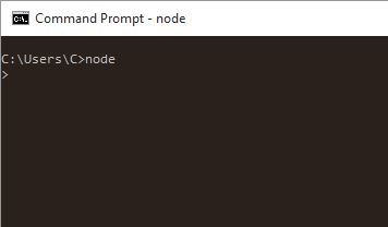 Node.js в консоли Windows