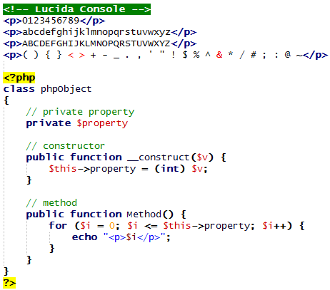 Lucida Console