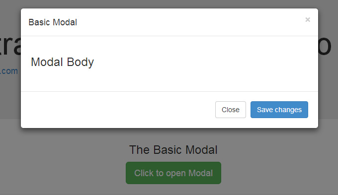 Bootstrap Modals: a Default Bootstrap modal