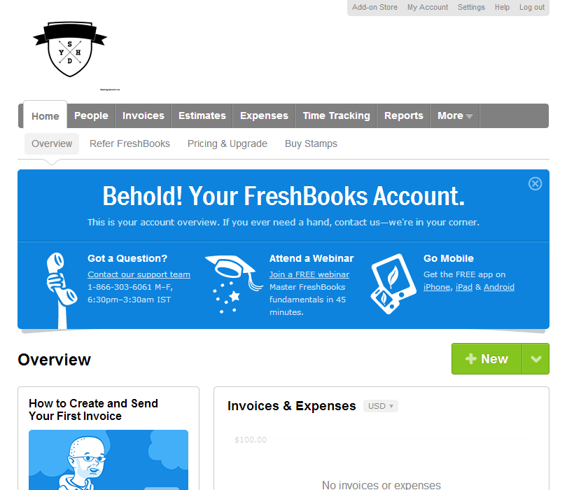 FreshBooks: Выставление счетов FreshBooks