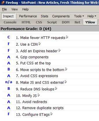 YSlow in Firebug